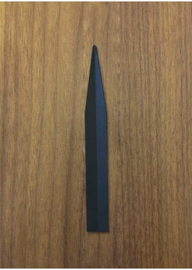 Modèle « Parfumeur » - Noir - Format 20 x 160 mm (bout arrondi avec rainage) 1000 Ex.